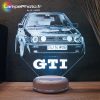 Lampe 3D Volkswagen Golf GTI lampephoto.fr