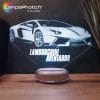 Lampe 3D Lamborghini Aventador lampephoto.fr