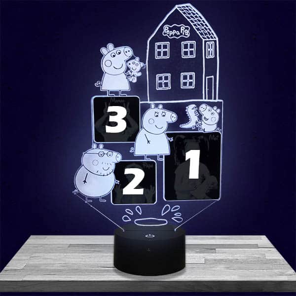 Veilleuse Personnalisée Peppa Pig 3 Photos