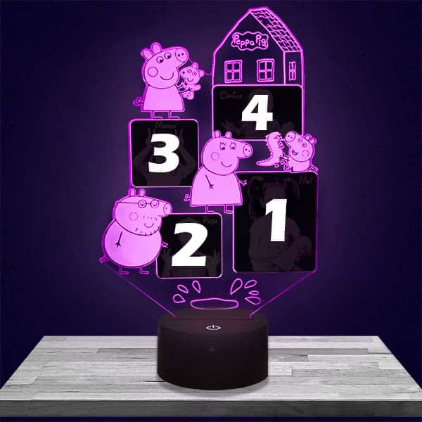 Veilleuse Personnalisée Peppa Pig 4 Photos