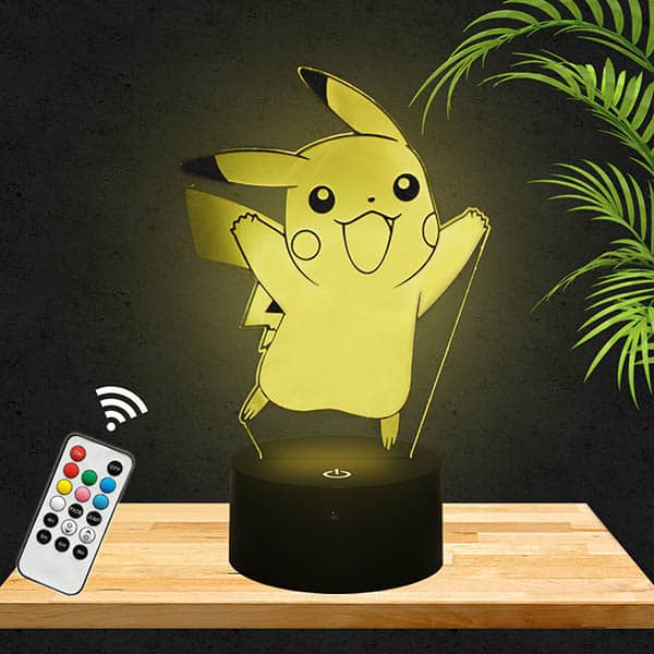 Lampe LED 3D art abstrait – Le Génie de