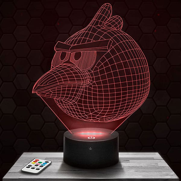 Lampe 3D Angry Birds avec socle au choix !