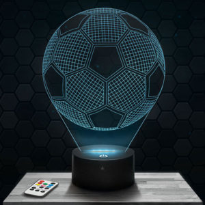 Lampe 3D Ballon de Foot avec socle au choix !