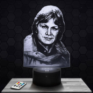 Lampe 3D Claude François avec socle au choix !