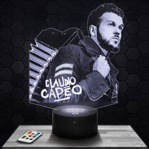Lampe 3D Claudio Capéo avec socle au choix !