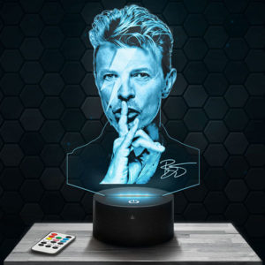 Lampe 3D David Bowie avec socle au choix !