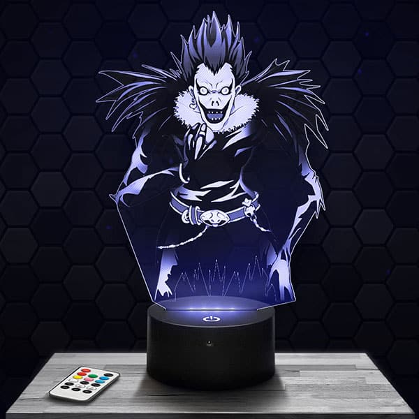 Lampe 3D Ryuk - Death Note avec socle au choix !