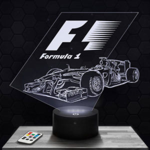 Lampe 3D Formule 1 avec socle au choix !