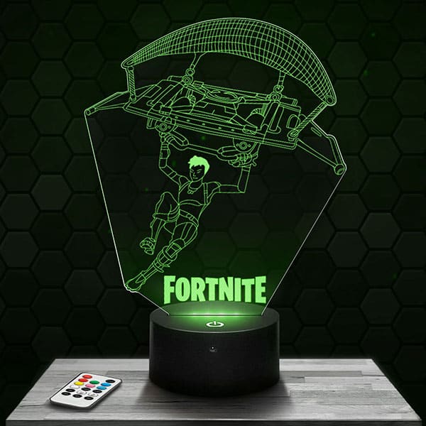 Lampe 3D Fortnite Parachute avec socle au choix !
