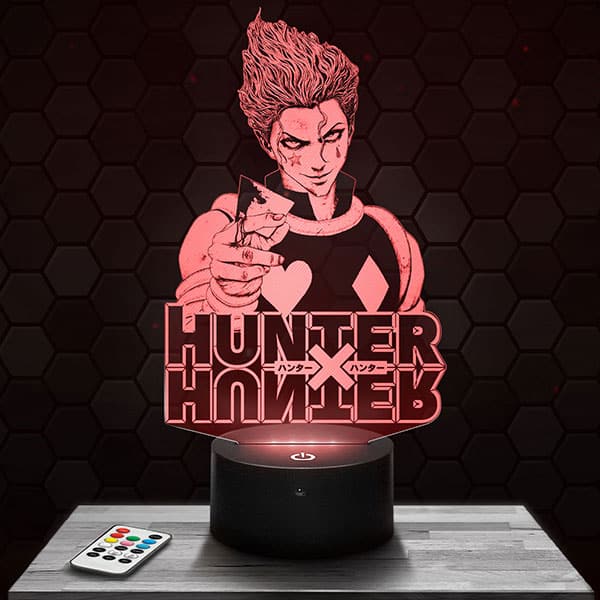 Lampe 3D Hisoka - Hunter X Hunter avec socle au choix !