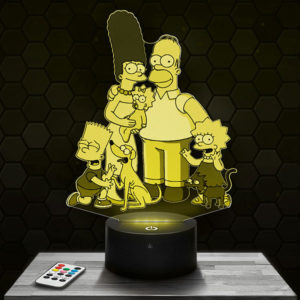 Lampe 3D Les Simpsons avec socle au choix !