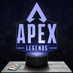 Lampe 3D Logo Apex Legends avec socle au choix !