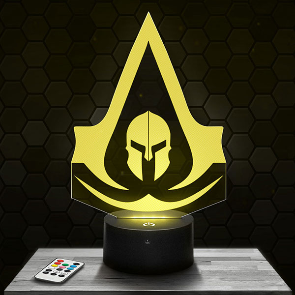 Lampe 3D Logo Assassin's Creed Odyssey avec socle au choix !