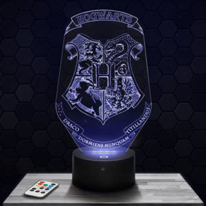 Lampe 3D Harry Potter Poudlard avec socle au choix !