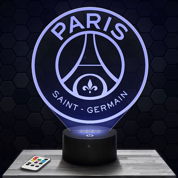 Veilleuse Led Paris Illumination 3D Club De Fc Saint Germain Enfants 1  Football Logo Lampe De Chevet Table De Nuit : : Luminaires et  Éclairage