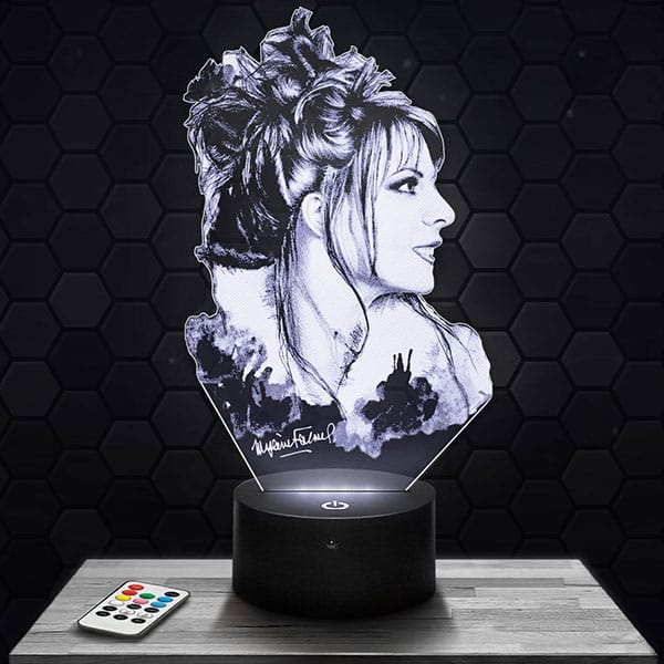 Lampe 3D Mylène Farmer avec socle au choix !