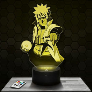 Lampe 3D Naruto - Minato avec socle au choix !