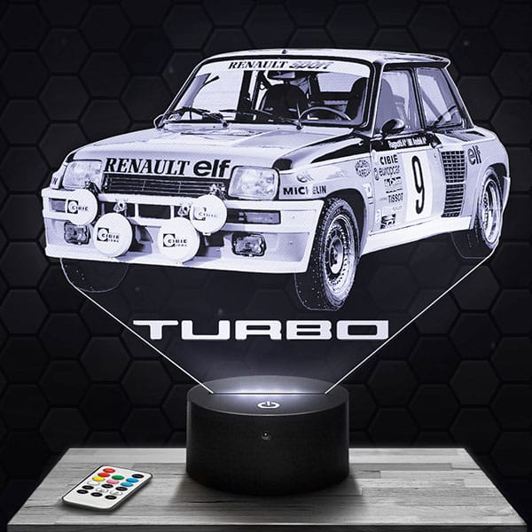 Lampe 3D R5 GT Turbo avec socle au choix !