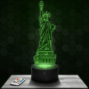 Lampe 3D Statue de la Liberté avec socle au choix !
