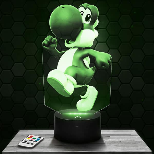 Lampe 3D Yoshi - Super Mario avec socle au choix !