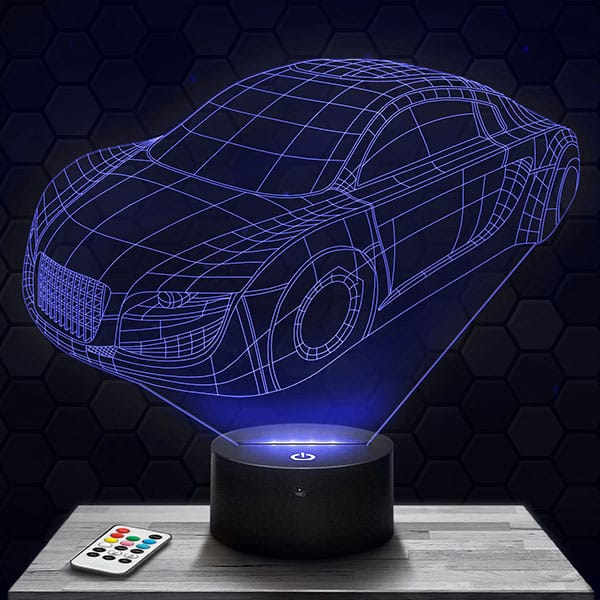 Lampe 3D Voiture Prototype Audi avec socle au choix !
