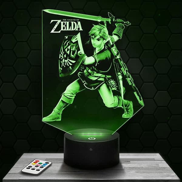 Lampe 3D Zelda avec socle au choix !