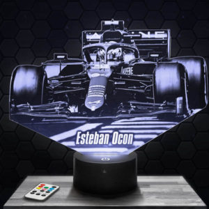 Lampe De Chevet, Veilleuse Tactile Formule 1 R. Kubica F1 Lampe 3D
