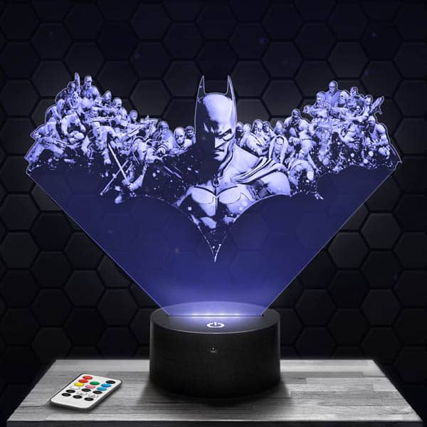 Lampe 3D Batman - Arkham City avec socle au choix ! - LampePhoto