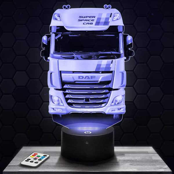 Lampe 3D Camion Daf Truck avec socle au choix ! - LampePhoto