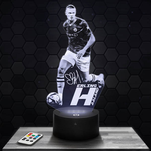Lampe 3D Erling Haaland Football - LampePhoto