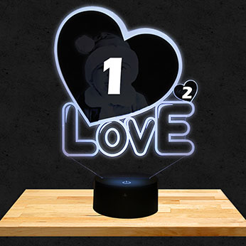 Lampe Personnalisée Cœur Love 1