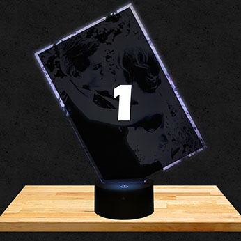 Lampe Personnalisée Rectangle Penché