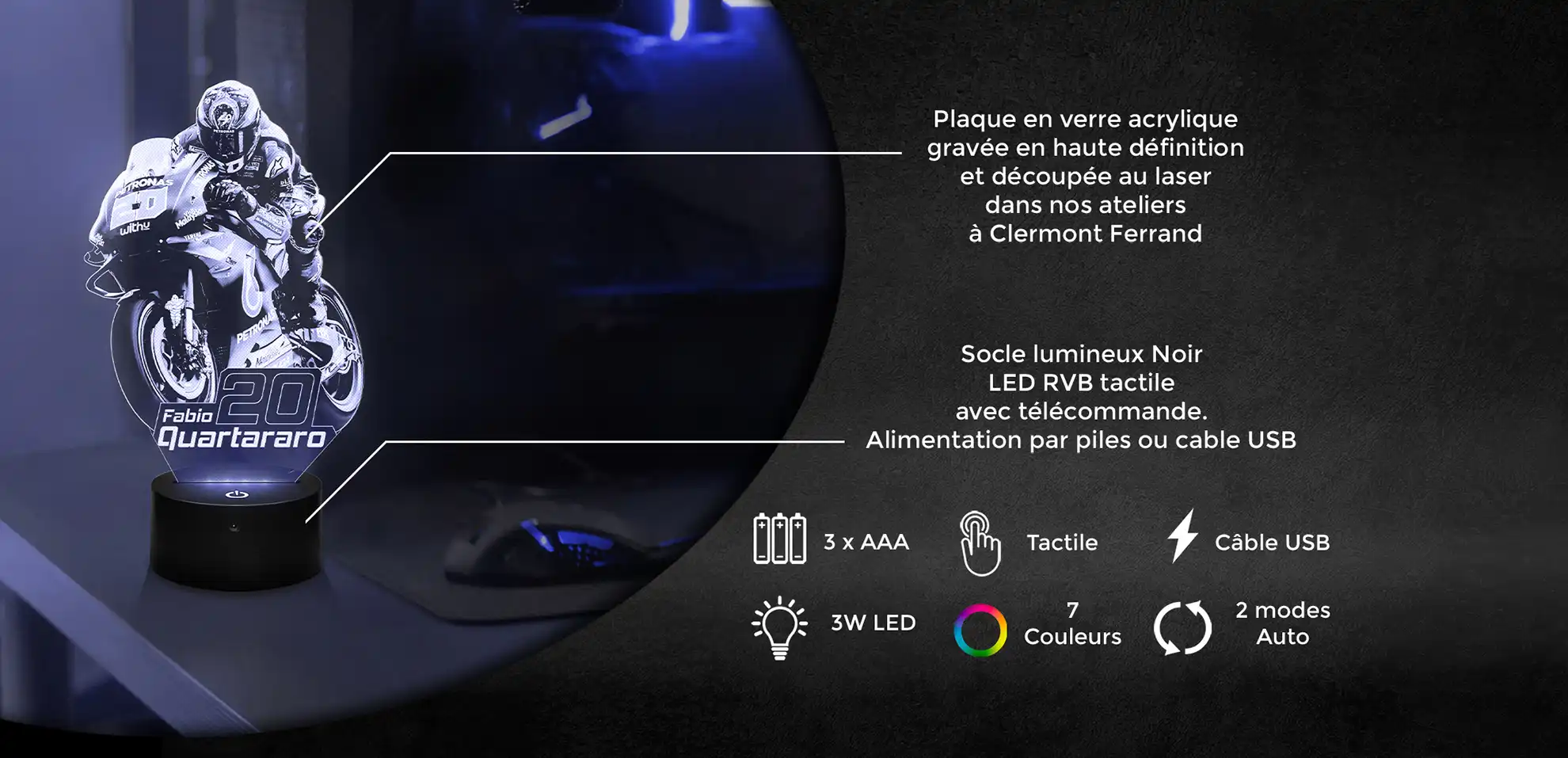 Lampe 3D Schéma Fabien Quartararo