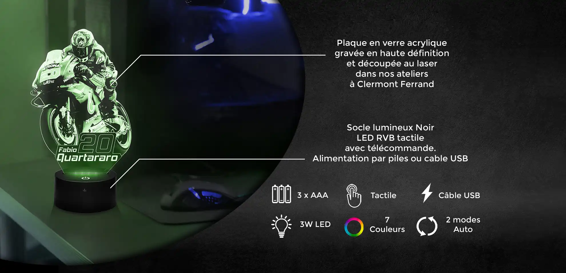 Lampe 3D Schéma Fabien Quartararo