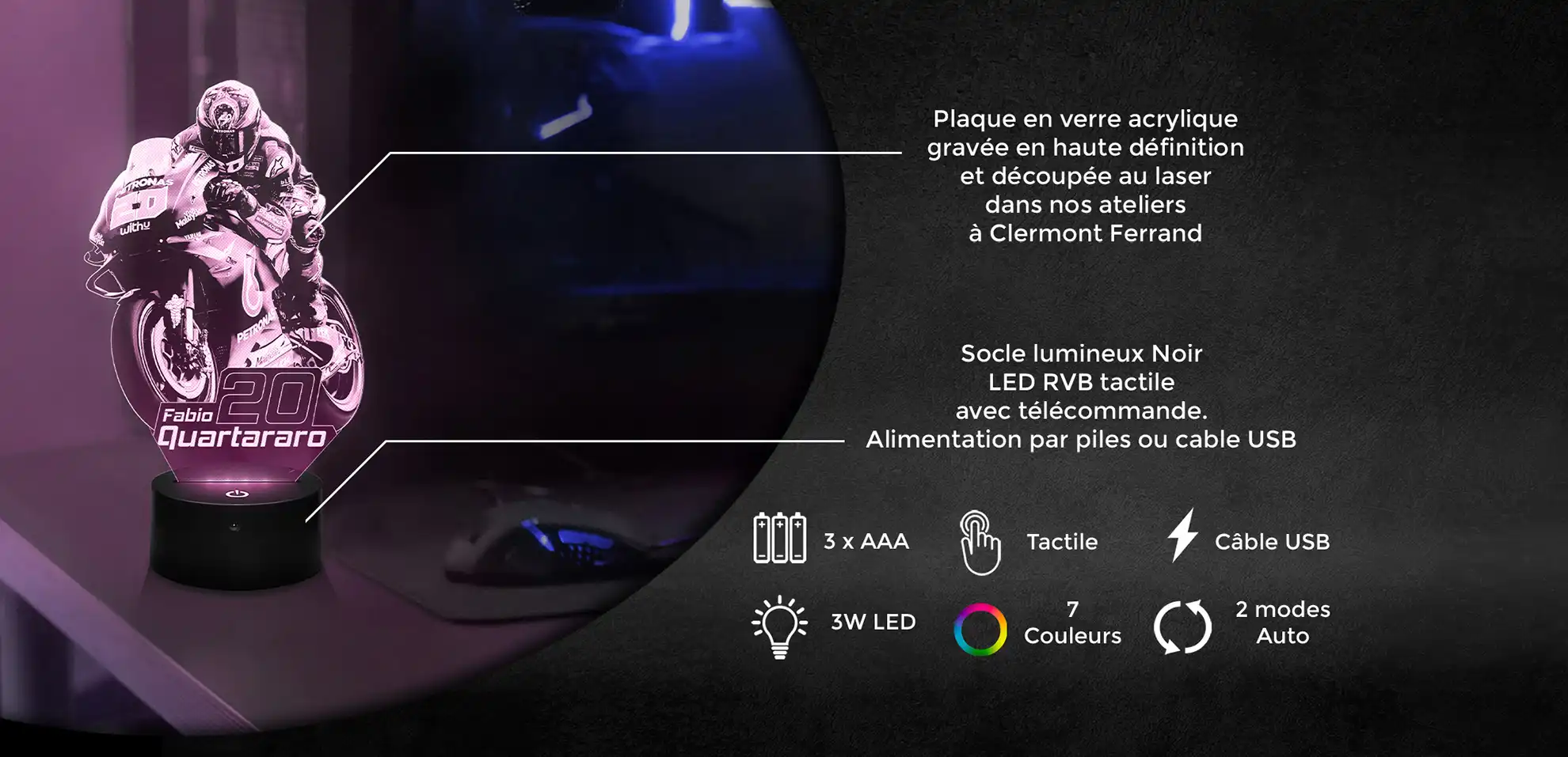 Lampe 3D Schéma Fabien Quartararo