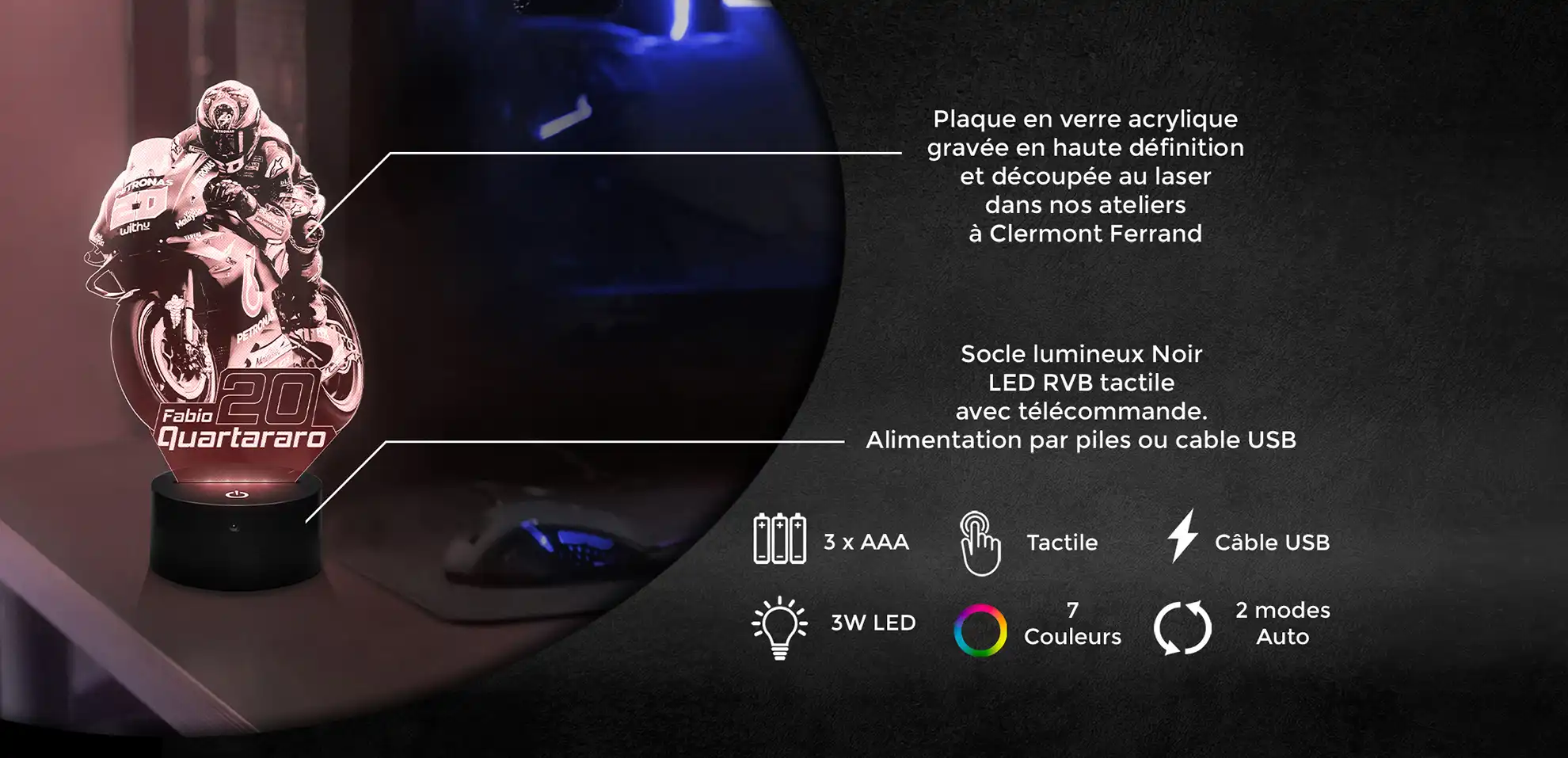 Lampe 3D Schéma Fabien Quartararo