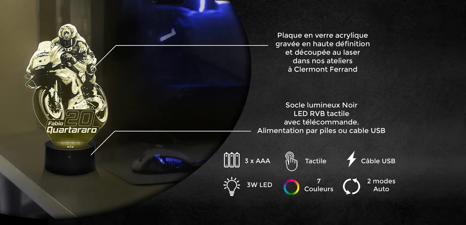 Lampe 3D Schéma Fabien Quartararo