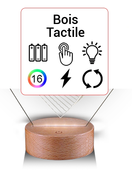 socle lampe tactile