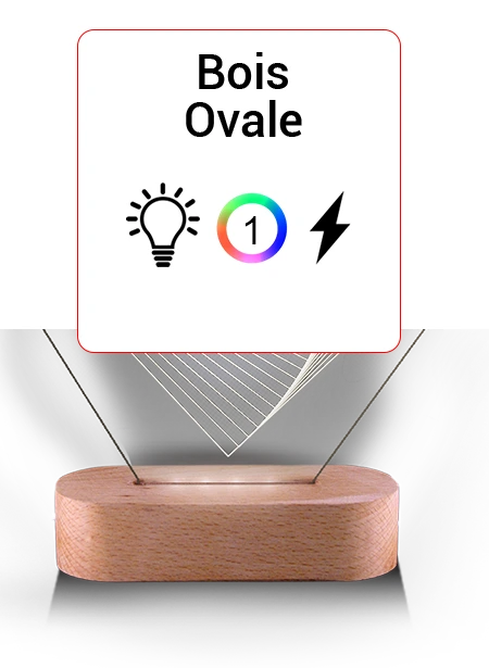 socle lampe oval