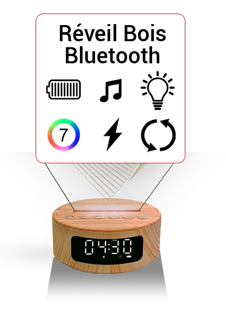 socle bois lampe